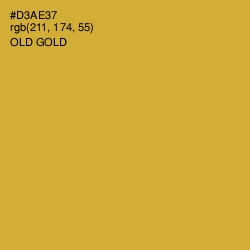 #D3AE37 - Old Gold Color Image